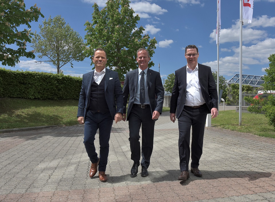 Ricoh Switzerland, Alfio Lazzari, Współwłaściciel LAKE SOLUTIONS, Daniel Tschudi, Managing Director Ricoh Schweiz AG, Walter Borgia, CEO LAKE SOLUTIONS