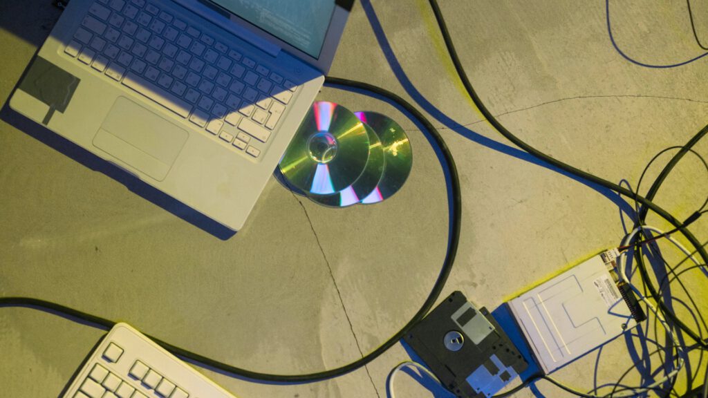 historia, IT, vintage, cd-rom