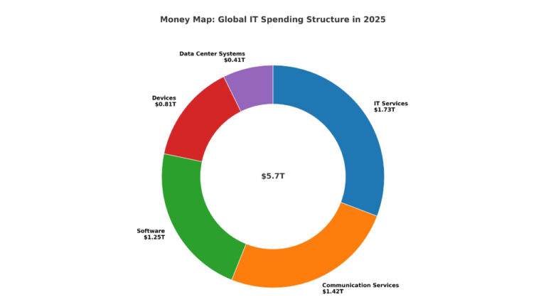 IT spending, chart